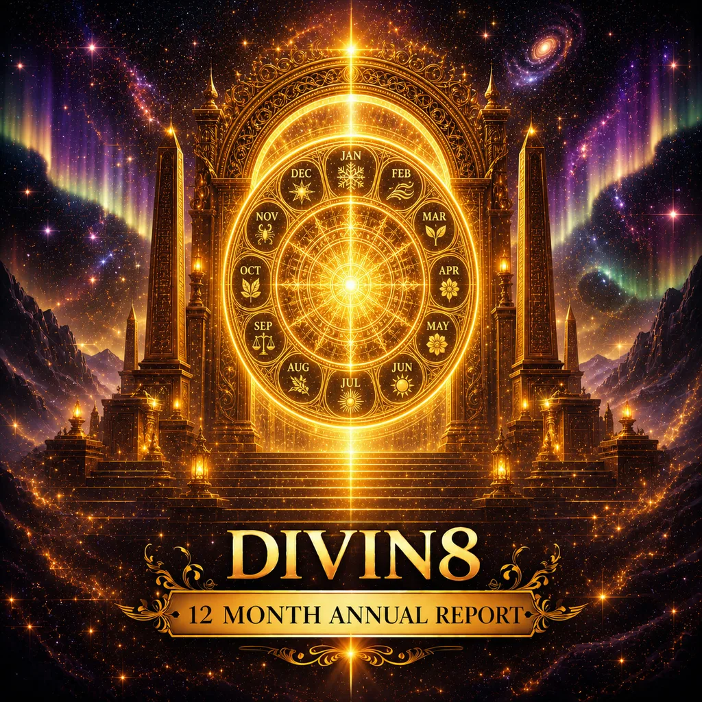 Divin8 12 Month Annual Report cover artwork
